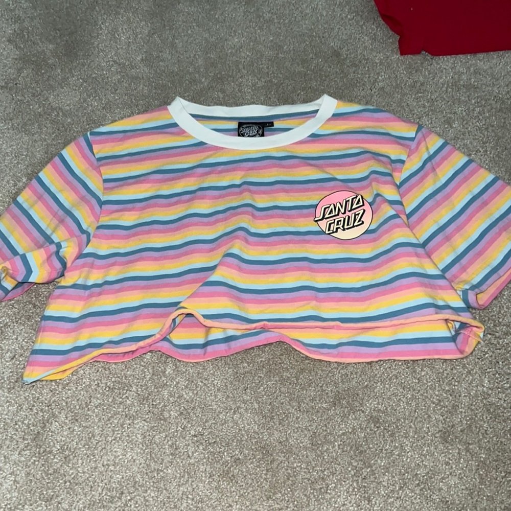 santa cruz cropped tee